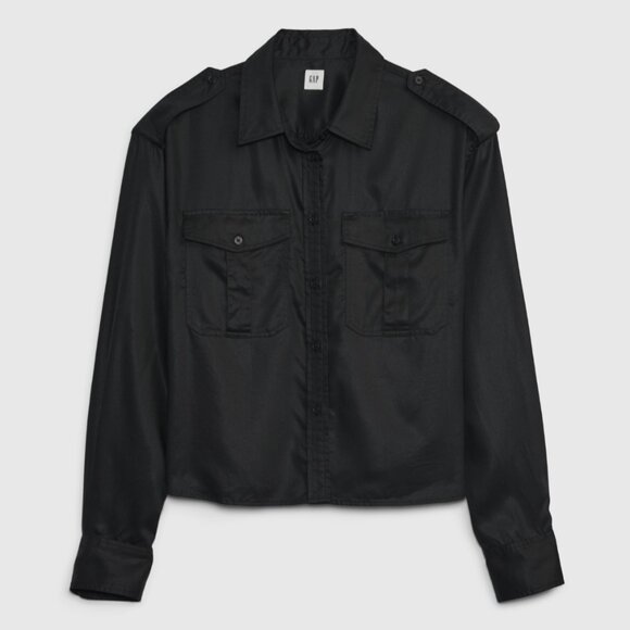 Gap Cropped Utility Shirt NWT - Picture 5 of 5